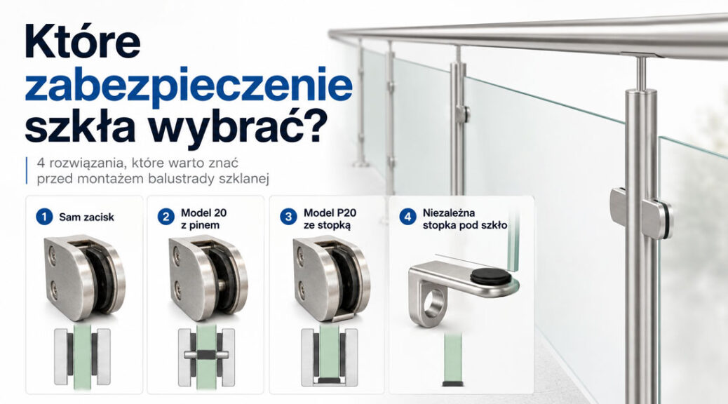 rodzaje zabezpieczenia szkła balustrady